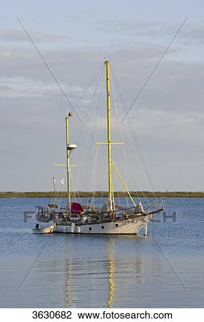 Stock Image - Sailing boat, Olhao, Algarve, Portugal . Fotosearch