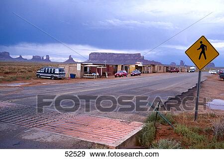 Signboard at roadside, Monument Valley, Arizona, USA View Large Photo Image Stock Photo - Signboard at roadside, Monument Valley, Arizona, USA . Fotosearch
