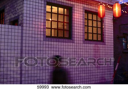 Silhouette of man in front of house, China View Large Photo Image Stock Image - Silhouette of man in front of house, China . Fotosearch