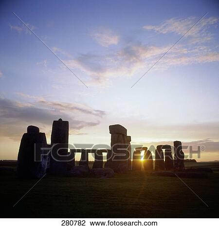 Silhouette of rocks on landscape, Stonehenge, Wiltshire, England View Large Photo Image Stock Image - Silhouette of rocks on landscape, Stonehenge, Wiltshire, England . Fotosearch