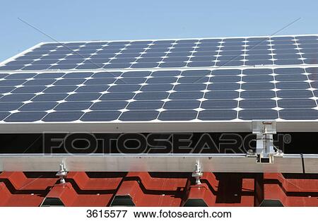 Solar modules View Large Photo Image Stock Photo - Solar modules . Fotosearch