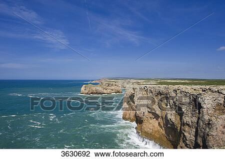 Steep coast Cabo de Sao Vicente, Algarve, Portugal View Large Photo Image Stock Image - Steep coast Cabo de Sao Vicente, Algarve, Portugal . Fotosearch