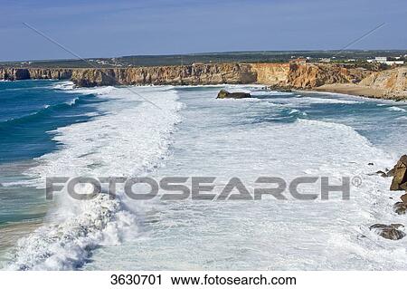 Steep coast Cabo de Sao Vicente, Algarve, Portugal View Large Photo Image Stock Image - Steep coast Cabo de Sao Vicente, Algarve, Portugal . Fotosearch