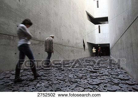 Stock Image - Tourists in Jewish museum, Berlin, Germany . Fotosearch