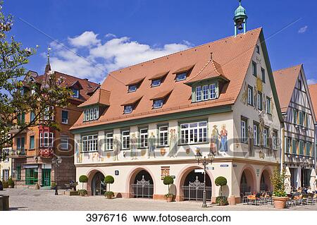 Stock Photograph - Town hall, Haslach, Baden-Wuerttemberg, Germany, Europe . Fotosearch