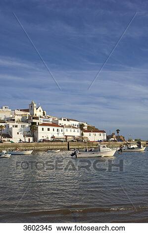 Stock Photography - Townscape of Ferragudo, Algarve, Portugal . Fotosearch