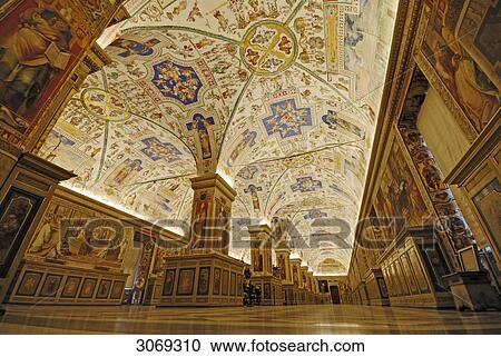 Vatican Library, Rome, Italy, low angle view View Large Photo Image Stock Image - Vatican Library, Rome, Italy, low angle view . Fotosearch