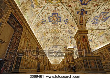 Stock Image - Vatican Library, Rome, Italy, low angle view . Fotosearch