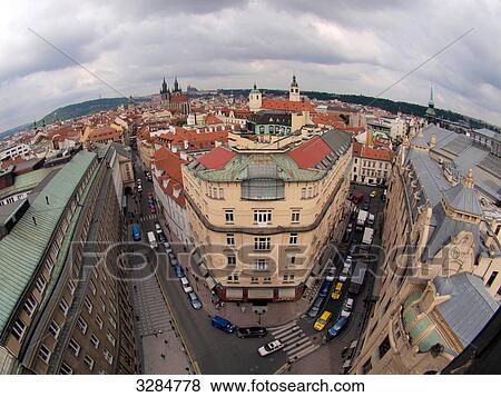 View from the powder tower, Prague, Czech Republic View Large Photo Image Stock Photo - View from the powder tower, Prague, Czech Republic . Fotosearch