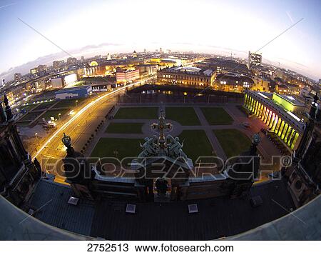 Stock Image - View of city from top of cathedral, Berlin, Germany . Fotosearch
