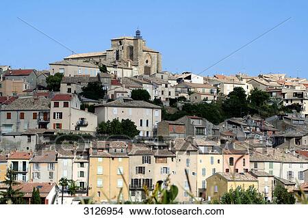 View of the city Valensole, France, low angle view View Large Photo Image Picture - View of the city Valensole, France, low angle view . Fotosearch