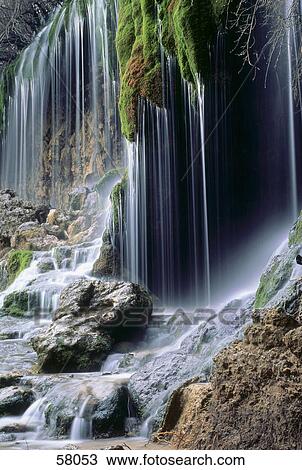 Waterfall in forest View Large Photo Image Stock Image - Waterfall in forest . Fotosearch