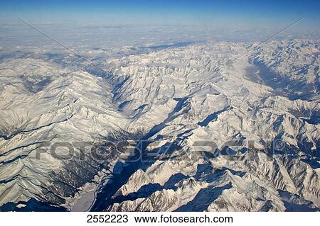 Aerial view of mountains View Large Photo Image Stock Image - Aerial view of mountains . Fotosearch