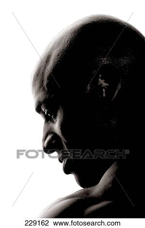 Stock Image - African man with bald head . Fotosearch