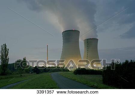 Atomkraftwerk Grafenrheinfeld Deutschland Stock Foto Fotosearch