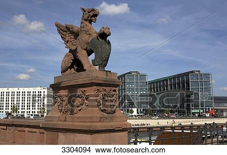 Picture - Berlin main station, Berlin, Germany . Fotosearch