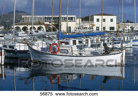 Boats in a bay View Large Photo Image Stock Photography - Boats in a bay . Fotosearch