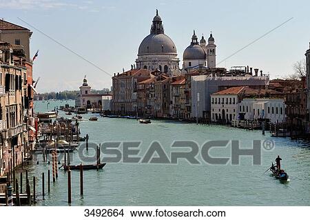 Canal Grande and Santa Maria della Salute, Venice, Italy, Europe View Large Photo Image Picture - Canal Grande and Santa Maria della Salute, Venice, Italy, Europe . Fotosearch