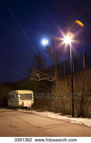 Caravan parking at the roadside View Large Photo Image Stock Image - Caravan parking at the roadside . Fotosearch