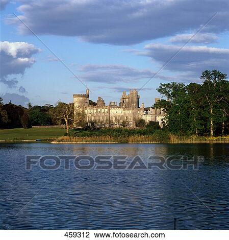 Stock Image - Castle at waterfront, Dromoland Castle, Co Limerick, Ireland . Fotosearch
