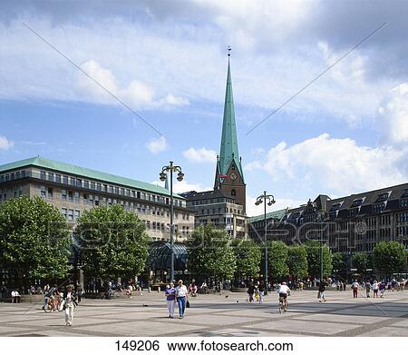Cathedral in city, St. Peter's Cathedral, Hamburg, Germany View Large Photo Image Stock Photograph - Cathedral in city, St. Peter's Cathedral, Hamburg, Germany . Fotosearch