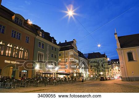 Cathedral square, Regensburg, Germany View Large Photo Image Stock Photography - Cathedral square, Regensburg, Germany . Fotosearch