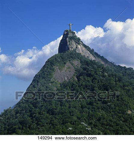Christ statue on sugar loaf, Rio de Janeiro, Brazil View Large Photo Image Picture - Christ statue on sugar loaf, Rio de Janeiro, Brazil . Fotosearch