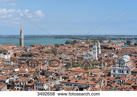 Stock Photo - City view over Venice, Italy, Europe . Fotosearch