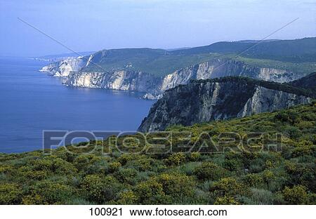 Cliff at seaside, Ionian Sea, Keri, Zakynthos Island, Ionian Islands, Greece View Large Photo Image Stock Image - Cliff at seaside, Ionian Sea, Keri, Zakynthos Island, Ionian Islands, Greece . Fotosearch