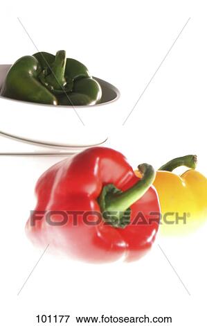 Stock Photo - Close-up of bell peppers . Fotosearch