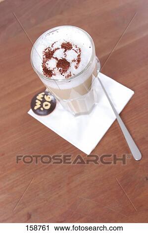 Close-up of cafe macchiato and spoon View Large Photo Image Stock Image - Close-up of cafe macchiato and spoon . Fotosearch