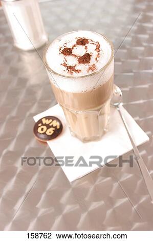 Close-up of cafe macchiato and spoon View Large Photo Image Stock Image - Close-up of cafe macchiato and spoon . Fotosearch