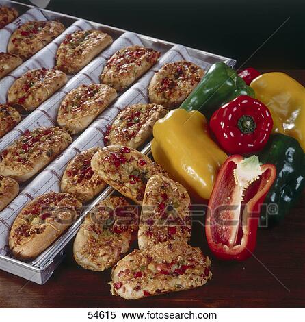 Stock Photography - Close-up of cheese pastry with paprika . Fotosearch