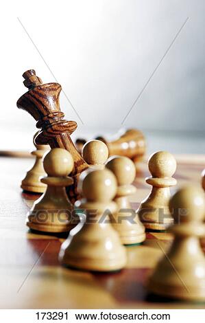 Close-up of chess pieces on chessboard View Large Photo Image Stock Image - Close-up of chess pieces on chessboard . Fotosearch