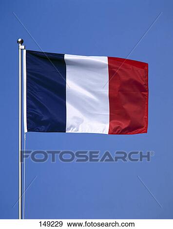 Stock Photo - Close-up of French flag . Fotosearch