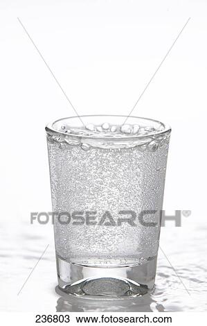 Stock Image - Close-up of glass of water . Fotosearch