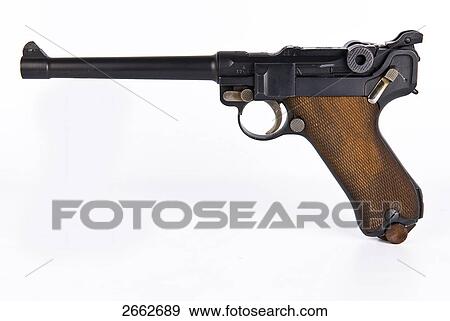 Stock Photo - Close-up of handgun . Fotosearch