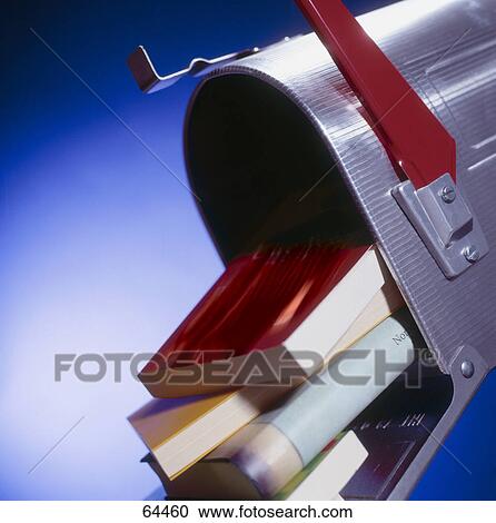 Stock Image - Close-up of open mailbox . Fotosearch