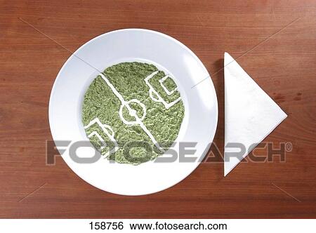 Close-up of sauce of spinach on plate and tissue paper View Large Photo Image Stock Photograph - Close-up of sauce of spinach on plate and tissue paper . Fotosearch