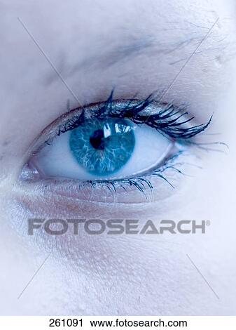 Stock Image - Close-up of woman's eye . Fotosearch