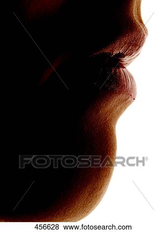 Close-up of woman's lips View Large Photo Image Stock Photo - Close-up of woman's lips . Fotosearch