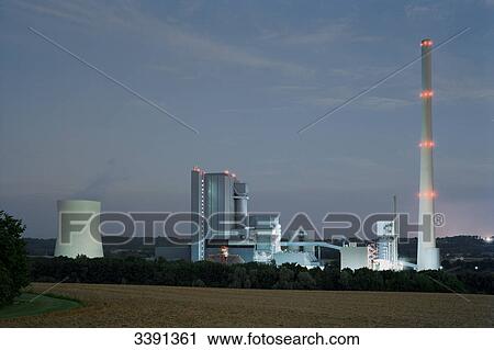 Coal-fired power station, Zolling, Germany View Large Photo Image Stock Image - Coal-fired power station, Zolling, Germany . Fotosearch