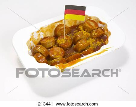curry slice sausage, full shot View Large Photo Image Stock Image - curry slice sausage, full shot . Fotosearch