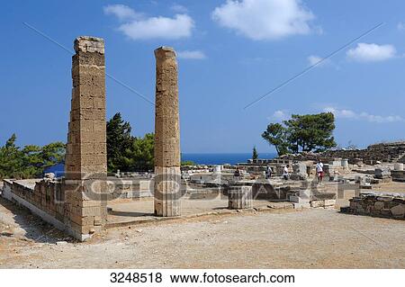 Excavation site of Kamiros, Rhodes, Greece View Large Photo Image Stock Photo - Excavation site of Kamiros, Rhodes, Greece . Fotosearch