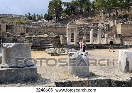 Stock Photograph - Excavation site of Kamiros, Rhodes, Greece . Fotosearch