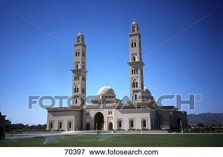 Facade of mosque, Oman View Large Photo Image Stock Photo - Facade of mosque, Oman . Fotosearch