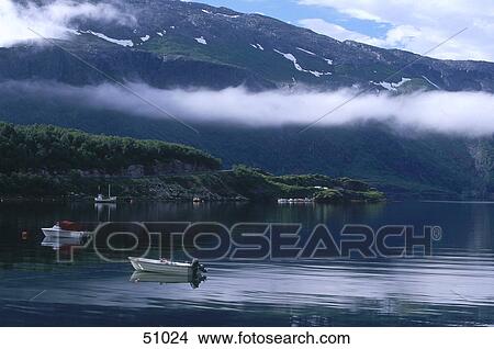 Fishing boats in sea, Vestfjorden, Norway View Large Photo Image Picture - Fishing boats in sea, Vestfjorden, Norway . Fotosearch