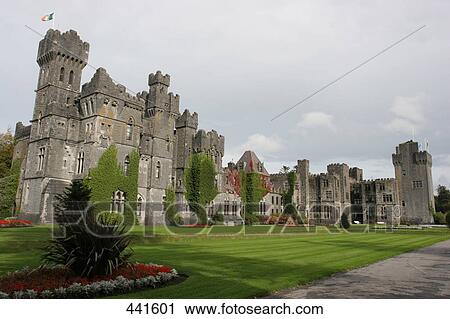 Garden in front of castle, Ashford Castle, County Galway, Republic of Ireland View Large Photo Image Stock Image - Garden in front of castle, Ashford Castle, County Galway, Republic of Ireland . Fotosearch