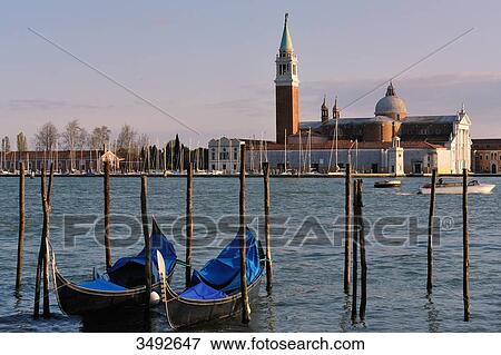 Gondolas and San Giorgio maggiore, Venice, Italy, Europe View Large Photo Image Stock Photo - Gondolas and San Giorgio maggiore, Venice, Italy, Europe . Fotosearch