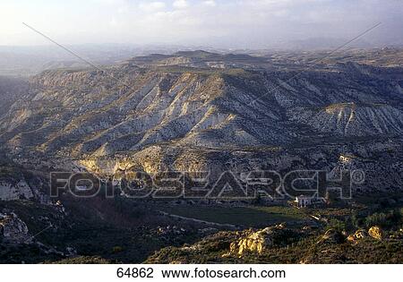 High angle view of a mountain range, Mojacar, Andalusia, Spain View Large Photo Image Stock Image - High angle view of a mountain range, Mojacar, Andalusia, Spain . Fotosearch